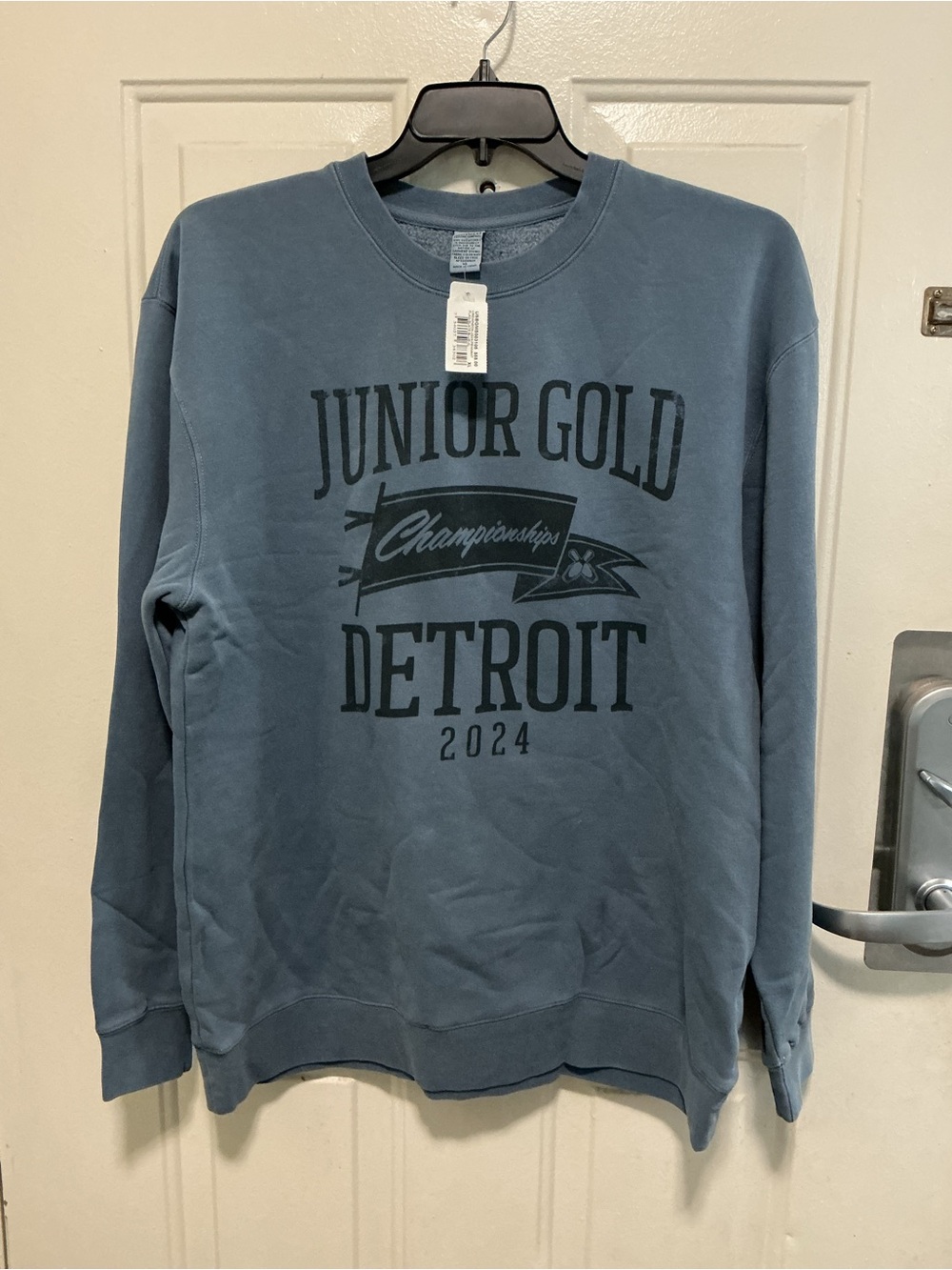 Junior Gold Detroit 2024 Crewneck Sweatshirt - Slate Blue